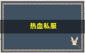 热血江湖客户端：热血私服(热血正版手游)