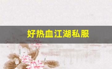 好热血江湖私服 (5)