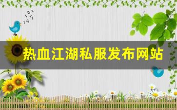 热血江湖私服发布网站 (16)