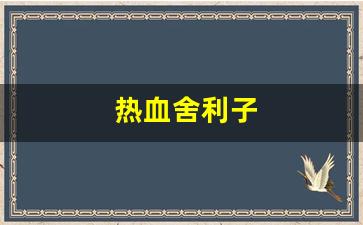 热血江湖永恒开服表：热血舍利子(动作片舍