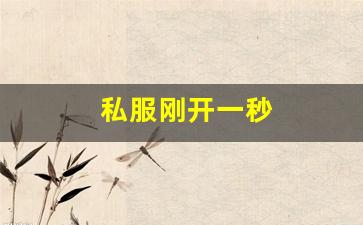 私服刚开一秒(新开一秒传奇sf)